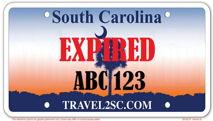 South Carolina Considers Electronic License Plates... Will Expose Uninsured Drivers Electronic License Plate Expired South Carolina Considers Electronic License Plates... Will Expose Uninsured Drivers
